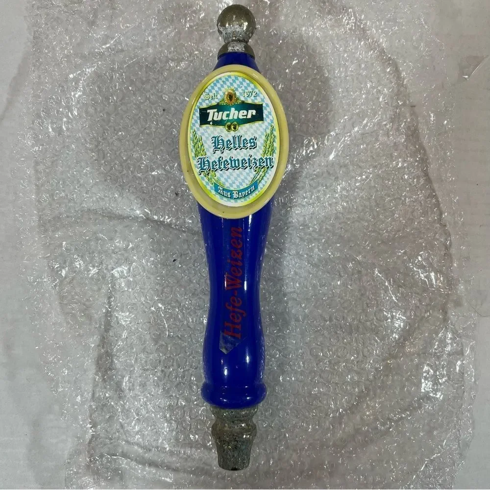 Tucher Helles Hefeweizen beer tap handle